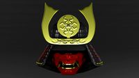 samurais helmet and mask kobuto and mengo