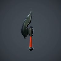 stylized axe
