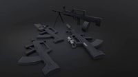 qbz 95 qbb95 qbz95b pack low-poly
