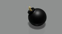 bomb with fuse