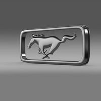 Mustang Olgest Logo 3D Model