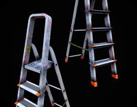 Step ladder pbr game-ready