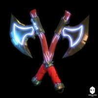 stylized axe
