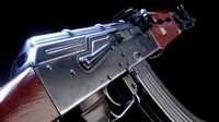 high fidelity low poly ak 47 akm variant