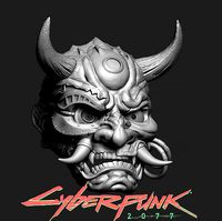 Cyberpunk 2077 Japanese Hannya Mask Oni Mask Samurai Demon Mask | 3D