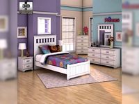 Ashley Lulu Panel Bedroom Set 3D Model