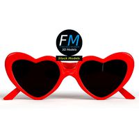 Sunglasses heart shaped