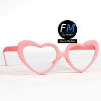 Glasses heart shaped