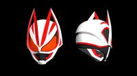 Kamen Rider Geats Helmet Pepakura Papercraft Template