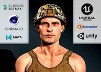 Realistic Army Soldier Forest 04