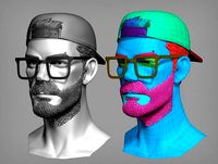 Cartoon male character Anatoly base mesh