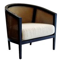 Crate and Barrel Ankara Cane Armchair