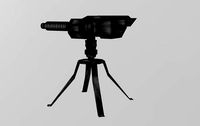 Machine Gun with pedestal