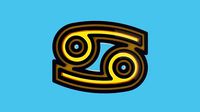 Fully Animated 3D Astrological Cancer Sign Icon