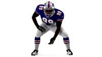 Buffalo Bills American Football Player Crouching Fur