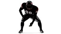 Houston Texans American Football Player Crouching Fur