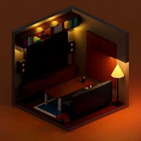 Isometricdesigh Living room