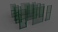 PBR Chain Link Fence For Court A