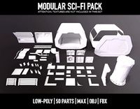 Modular Sci-Fi kitbash pack