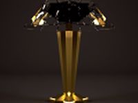 Fine Gold Star Table Lamp SALE 3D Model