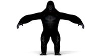 Gorilla With PBR Textures
