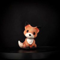 cute chibi fox animals