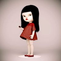 Olivia doll with Ladybug
