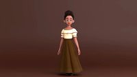 Tiana Cartoon Women Character