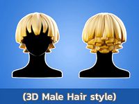 3D Hair Male 003