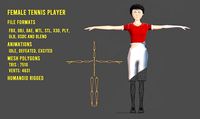 Sport Female Humanoid Rigged Character