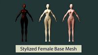 Stylized Female Base Mesh