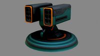 Sci-Fi Missile Launcher - Game Ready - PBR