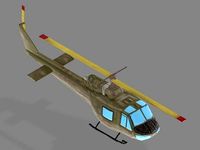 Helicopter for mobile game lov poly