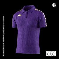Kappa Banda Travel Polo for CLO3D-Marvelous Designer