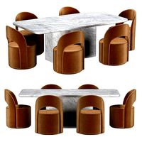 REYNAUX SLOPE CHAIR- VITOLO CARVED TABLE