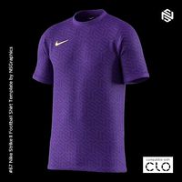 Nike Strike II Football Shirt for CLO3D-Marvelous Designer