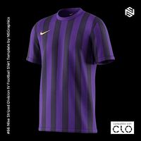 Nike Striped Division IV Football Shirt for CLO3D
