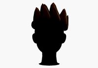 Sharp Cartoon Hairstyle