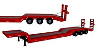 Low Loader Semi Trailer