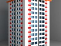 Residential Building 1 3D Model
