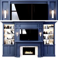 Neoclassical TV wall 005