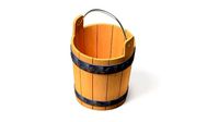 wooden dustbin