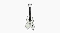Electric Guitar H02 White - Music Instrument Design