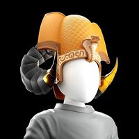 Pharaoh Hat 05 - SciFi Character Design Low-poly 3D model