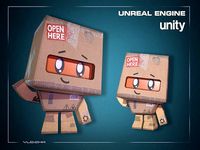 Cute Cardboard Boy