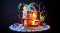 Haunted House PBR Game Ready