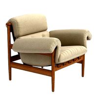 Otis Armchair  Italian Boucle Mushroom Soho Home