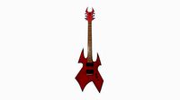 Electric Guitar H01 Red - Music Instrument Design