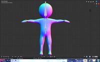 high poly rigged cartoony character