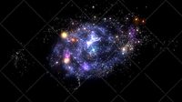 universe galaxy starry star planet particle effect
